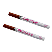 JAM Paper Marqueurs de Peinture Opaque à Traits Fins, Marron, 2 / paquet (7665890a)-Couleur :  Brun
