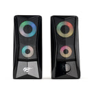 Havit SK700 Designed for Gamers, USB Powered, RGB Lights Speaker - Black-Haut-parleur USB PC