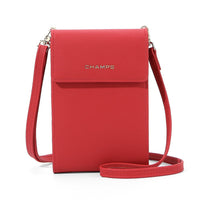 Champs - Sac à bandoulière pour smartphone à blocage RFID - rouge-Matériel: faux cuir