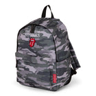 The Rolling Stones - Collection The Core - Sac à dos avec ouverture principale zippée - Camouflage gris-Bretelles THE ROLLING STONES rembourrées et ajustables pour un confort maximal