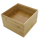 Cathay Importers – Range-tout carré empilable, bambou, 2,5 haut. x 10 larg. x 10 prof. (po), paq./2-Bambou carbonisé