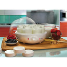 Euro Cuisine – Yaourtière automatique YM100 avec minuterie automatique + 7 bocaux de 6 oz, blanc-Le couvercle transparent vous permet de voir l'évolution de la cuisson