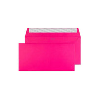 Blake - Enveloppes d'invitation rose brillante de couleur creative - 4 1/2 po l x 9 po L - Rose choquant - Paquet de 25-Rose Choquant