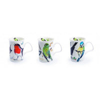 Roy Kirkham – Ensemble de 6 tasses Lancaster, modèle Oiseaux de jardin-Porcelaine à la cendre d’os ROY KIRKHAM