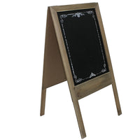 Cathay Importers – Support pour tableau noir double face / chevalet, 15 lar. x 18 prof. x 28 haut. (po), brun-Un bel ajout à la maison et au bureau