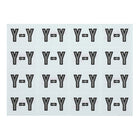 Oxford – Étiquettes alphabétiques compatibles Datafile, « Y », blanc/gris, paq./240-Assignez des lettres spécifique aux sections de classement individuelles