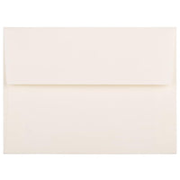 JAM Paper Enveloppes livret Strathmore avec fermeture gommée, fini toilé, 4 3/4 x 6 1/2 po, blanc naturel, 1000/pqt-Blanc naturel
