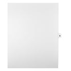 Markmaker - Intercalaires imprimes Legal, Blanc, 1/15th coupe, format lettre, sans trous, 25 tabs/PQT, 5 PQT/Boite, Numero 68-Intercalaires imprimes Legal