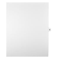 Markmaker - Intercalaires imprimes Legal, Blanc, 1/15th coupe, format lettre, sans trous, 25 tabs/PQT, 5 PQT/Boite, Numero 68-Intercalaires imprimes Legal