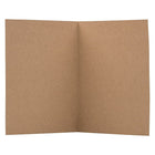 Jam Paper Cartes à plier 60 lb en papier kraft recyclé, format A2, brun, 50/pqt-Taille : 4 3/8 x 5 7/16 po