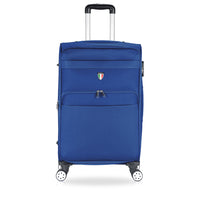 TUCCI Italy - MENORI Valise à roulettes 20 po - Bleu Marine-Conçu en Italy