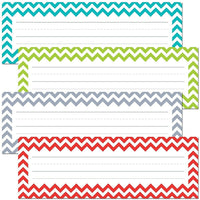 Creative Teaching Press All Grade Solids Plaque signalétique Chevron-Personnalisez les bureaux des étudiants, les casiers, les sièges à table, les sacs à emporter