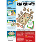 ThinkFun Crimes de Chats - Français-Le crime pour chat dispose d'un style de puzzle familier où les joueurs doivent utiliser un raisonnement séquentiel pour déterminer l'ordre final et le placement des chats autour de la table.