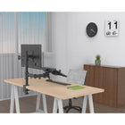 ShoppingAll - Support pour double écran et ordinateur portable entièrement réglable - Noir-10