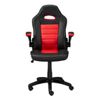 Brassex - Chaise de jeu Remy, noir/rouge-Le soutien lombaire integre protege votre dos de la tension d'être assis pendant de longues periodes