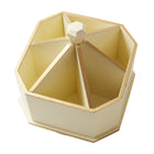 Martha Stewart Lazy Susan - Organisateur de bureau - Beige-Dimensions: 7,24 po H x 7 po W x 7 po D