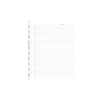 Blueline - MiracleBind Recharges, Règles, 11" x 9-1/16", 50 feuilles-Feuilles MiracleBind réglées à micro-perforations avec marge