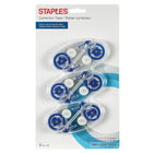 Ruban correcteur Staples − Paquet de 6-Ne laisse pas d’ombre sur les copies et les télécopies