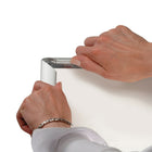 SECO Snap Affiche Cadre Cas, Coins ronds, 24 x 36 pouces, Argent-Changez facilement les affiches sans retirer le cadre du mur