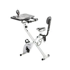 FitDesk – Bureau/vélo 3.0 de luxe avec trousse d'extension du bureau et support pour tablette (FD3PLUS)-Comprend une trousse d'extension du bureau qui redouble la taille de votre surface de travail et qui inclut un support à tasse pratique