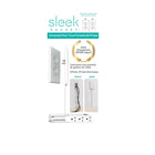 Sleek Socket - 8 pi cache-prise ultra mince avec extension à 3 prises-Cordon de 8 pieds