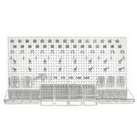 Azar Displays – Trousse d’organisation de panneau perforé, 24 x 48 (po), blanche (900988-WHT)  -Trousse d'organisation en plastique