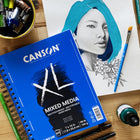 Canson XL Series Papier Pour Technique Mixtes - 7" x 10" - 60 Feuilles-Papier de poids moyen (98 lb)