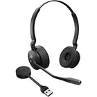Jabra - Micro-casque stéréo Engage 55 MS-Technologie sans fil : DECT, jusqu'à 490 pieds de portée sans fil