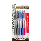Zebra - Stylo gel Sarasa rétractable - 0,5 mm - Assorti - Paquet de 5  -Prise caoutchoutée souple sans latex