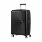 American Tourister - Curio Spinner Moyen - Basse Noir-Fabriqué à 100 % en polypropylène, offrant une durabilité extrême avec une texture qui réduit la visibilité des égratignures
