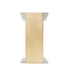 Urbann Lutrin K2 avec roulettes - aluminium et bois - naturel-Gris clair et bois naturel, aluminium et contreplaqué russe multiplis