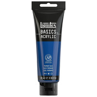 Liquitex Basics – Peinture acrylique 1046420, bleu primaire, tube de 118 ml-Formulée avec des pigments de qualité artistique sur lesquels l'artiste peut compter