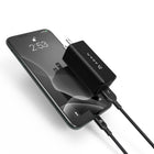 Adam Elements Chargeur OMNIA X6 A Ultra Compact Double Port USB-C et USB-A PD 65W - Noir-Brancher et utiliser