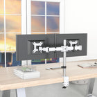 ShoppingAll - Support de bureau pour double écran LCD LED avec 2 options de montage - Blanc-10