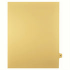 Markmaker - 25 tabs/PQT, 5 PQT/Boite, Intercalaires imprimes Legal, Chamois, 1/15th coupe| format lettre, sans trous, Numero 73-Intercalaires imprimes Legal