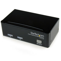 StarTech  Commutateur KVM USB professionnel avec câbles, 2 ports-Les câbles KVM USB inclus offrent une solution KVM complète qui fait économiser temps et argent