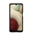 Étui transparent souple Samsung pour Galaxy A12 - Noir-Compatible avec Samsung Galaxy A12