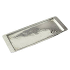 Elegance – Plateau rectangulaire en acier inoxydable martelé, 13,75 long. x 4,5 larg. (po)-L’ensemble comprend : 1 pièce