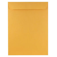 JAM Paper Enveloppes à ouverture au sommet, 9 x 12 po, papier kraft brun, 50/paquet (4132I)-Couleur : Papier kraft brun