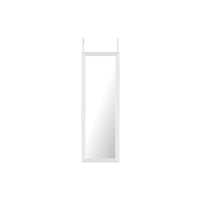 Mirrorize - Miroir De Toilette Haut Sur Toute La Longueur Au-Dessus De La Porte - 42" x 14" - Blanc-Miroir suspendu au-dessus de la porte