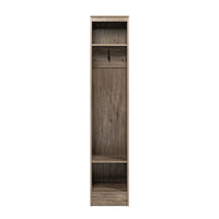 Prepac - Meuble de rangement étroit pour vestibule - gris vieilli-Offerte en finis gris vieilli (DSON-0015-1) et blanc (WSON-0015-1)