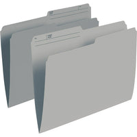 Staples – Chemises de classement de couleur, format lettre, 8 1/2 x 11 po, gris, paquet de 100-Créez des codes couleur pour un accès facile à vos dossiers
