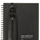 Gry Mattr - Ensemble de carnets de croquis créatifs – Reliure spirale – Noir-Papier d'art FSC