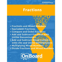 Livre numérique : Fractions for Elementary Students (format PDF, téléchargement pour 1 utilisateur), 7 sujets, ISBN 9781630960810, 4e à 6e année-1