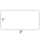 SPC - Étiquette Adhésive Perforée à Tansfert Thermique - 2 po x 1 po - Mandrin de 7,6 cm - Blanc - Paquet de 500-Étiquettes sensibles à la pression recommandées pour les étiquettes d'expédition, les codes-barres et les étiquettes d'identification des produits