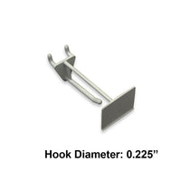 Azar Displays – Crochet de panneau perforé rempli de verre de nylon, 2 po, blanc, 50/ensemble (800012-WHT)-Convient au panneau perforé suspendu standard ou mur à lattes