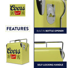 Coors Banquet - Glacière rétro avec ouvre-bouteille - 13 L-Capacité de 14 litres (13 L)