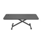 ShoppingAll - Table de travail compacte, assis-debout, à hauteur réglable - Noir-Dimensions : Le bureau mesure 70 cm x 30 cm (27,5" x 11,8").