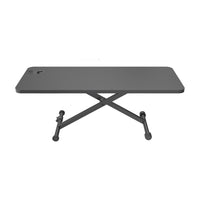 ShoppingAll - Table de travail compacte, assis-debout, à hauteur réglable - Noir-Dimensions : Le bureau mesure 70 cm x 30 cm (27,5" x 11,8").
