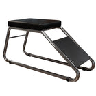 Eddie's - Tabouret d'essayage de chaussures - Noir / Chrome (161300-1)-Tabouret d'essayage de chaussures